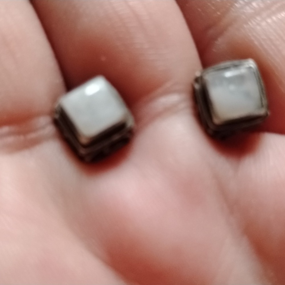 Vintage 925 Mini Opal Earrings Price Firm